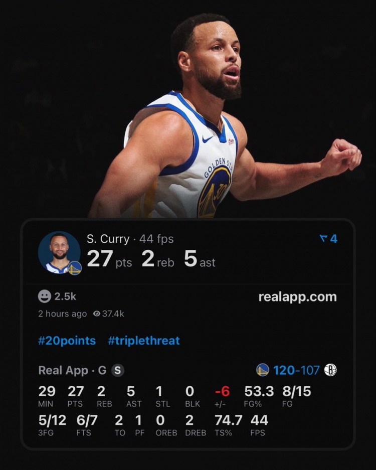 历史独一档!库里354次单场揽25+且命中5+三分 哈登196次第二!